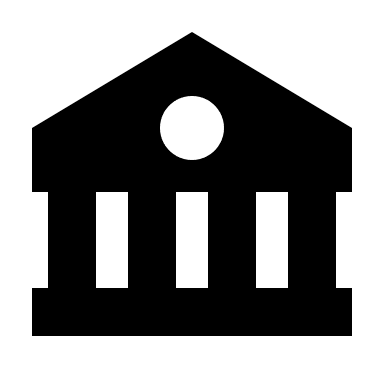 Bank Building (Solid) Free Open-Source SVG Icon (BoxIcons Solid)