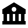 Bank Building (Solid) Free Open-Source SVG Icon