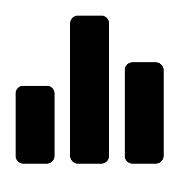 Alternative Bar Chart Visualization (Solid) Free Open-Source SVG Icon (BoxIcons Solid)