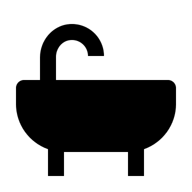 Bathtub (Solid) Free Open-Source SVG Icon (BoxIcons Solid)