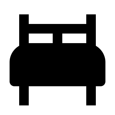 Bed Furniture (Solid) Free Open-Source SVG Icon (BoxIcons Solid)