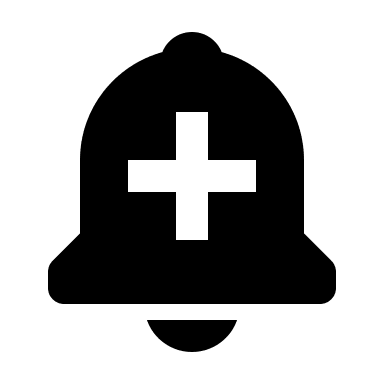 Bell with Plus Symbol (Solid) Free Open-Source SVG Icon (BoxIcons Solid)