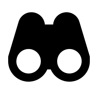 Binoculars (Solid) Free Open-Source SVG Icon (BoxIcons Solid)