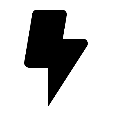 Lightning Bolt Symbol (Solid) Free Open-Source SVG Icon (BoxIcons Solid)