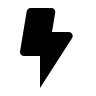 Lightning Bolt Symbol (Solid) Free Open-Source SVG Icon