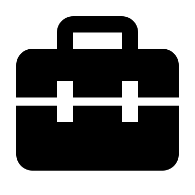 Alternative Briefcase Design (Solid) Free Open-Source SVG Icon (BoxIcons Solid)