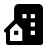 House Building Structure (Solid) Free Open-Source SVG Icon