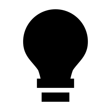 Light Bulb (Solid) Free Open-Source SVG Icon (BoxIcons Solid)