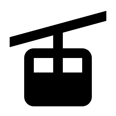 Cable Car (Solid) Free Open-Source SVG Icon (BoxIcons Solid)