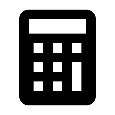 Calculator Tool (Solid) Free Open-Source SVG Icon (BoxIcons Solid)