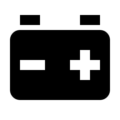 Car Battery (Solid) Free Open-Source SVG Icon (BoxIcons Solid)