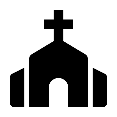 Church Building (Solid) Free Open-Source SVG Icon (BoxIcons Solid)