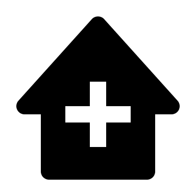 Clinic Building (Solid) Free Open-Source SVG Icon (BoxIcons Solid)