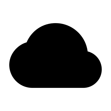 Cloud (Solid) Free Open-Source SVG Icon (BoxIcons Solid)