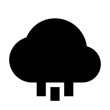 Rain Cloud (Solid) Free Open-Source SVG Icon (BoxIcons Solid)