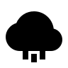 Rain Cloud (Solid) Free Open-Source SVG Icon