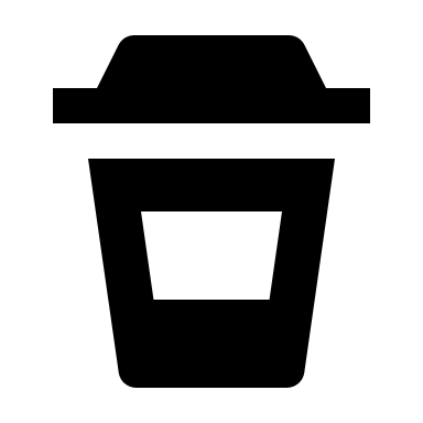 To-Go Coffee Cup (Solid) Free Open-Source SVG Icon (BoxIcons Solid)