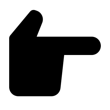 Right Hand Gesture (Solid) Free Open-Source SVG Icon (BoxIcons Solid)