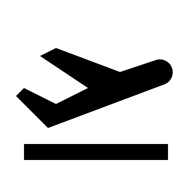 Plane Take Off (Solid) Free Open-Source SVG Icon (BoxIcons Solid)