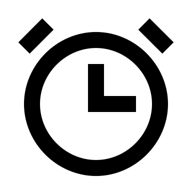 Alarm Clock Free Open-Source SVG Icon (BoxIcons)