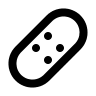 Band Aid Bandage Free Open-Source SVG Icon