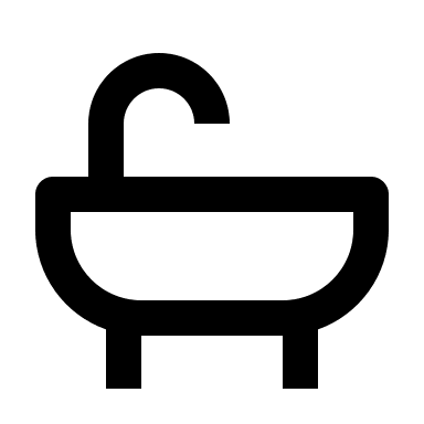 Bathtub (BoxIcons) Free Open-Source SVG Icon (BoxIcons)