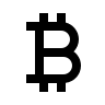 Bitcoin Cryptocurrency (BoxIcons) Free Open-Source SVG Icon