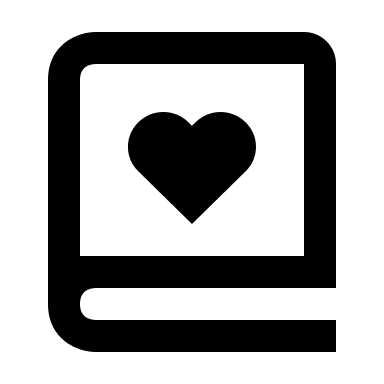 Heart-Shaped Book Free Open-Source SVG Icon (BoxIcons)