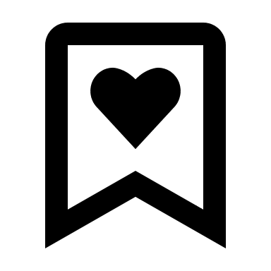 Heart-Shaped Bookmark Free Open-Source SVG Icon (BoxIcons)