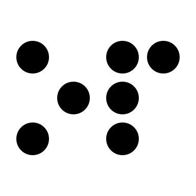 Braille System Free Open-Source SVG Icon (BoxIcons)