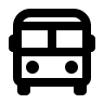 Bus Transportation Vehicle Free Open-Source SVG Icon