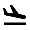 Landing Airplane (BoxIcons) Free Open-Source SVG Icon