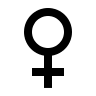 Female Gender Sign Free Open-Source SVG Icon