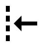 Horizontal Left Arrow (BoxIcons) Free Open-Source SVG Icon