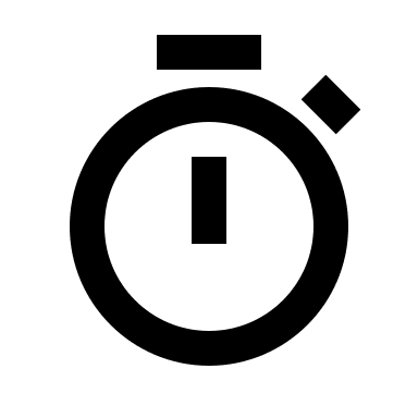 Stopwatch Timer Free Open-Source SVG Icon (BoxIcons)