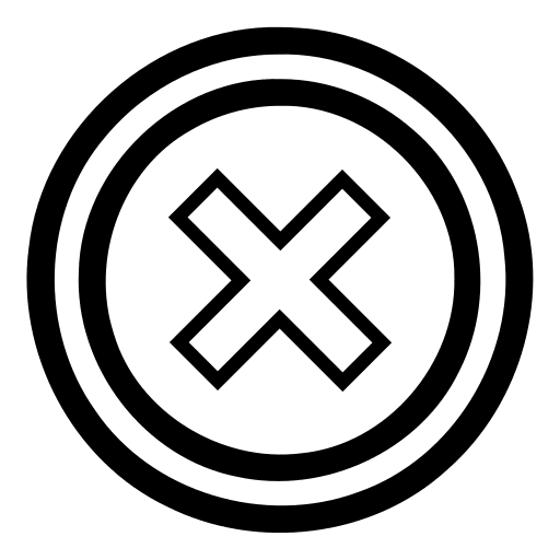 Intermediate Catch Cancel Event Free Open-Source SVG Icon (BPMN)