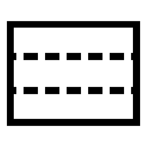 Three Lane Division Free Open-Source SVG Icon (BPMN)