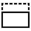 Insert Lane Above (BPMN) Free Open-Source SVG Icon