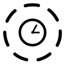 Non-Interrupting Timer Start Event (BPMN) Free Open-Source SVG Icon