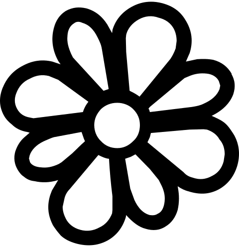 ICQ Messaging Application Free Open-Source SVG Icon (Brandico)