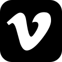 Vimeo Rectangle (Brandico) Free Open-Source SVG Icon