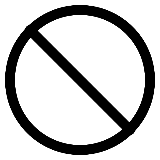 Ban Symbol Free Open-Source SVG Icon (Bytesize Icons)