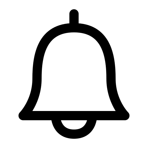 Notification Bell Free Open-Source SVG Icon (Bytesize Icons)