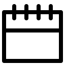 Calendar (Bytesize) Free Open-Source SVG Icon