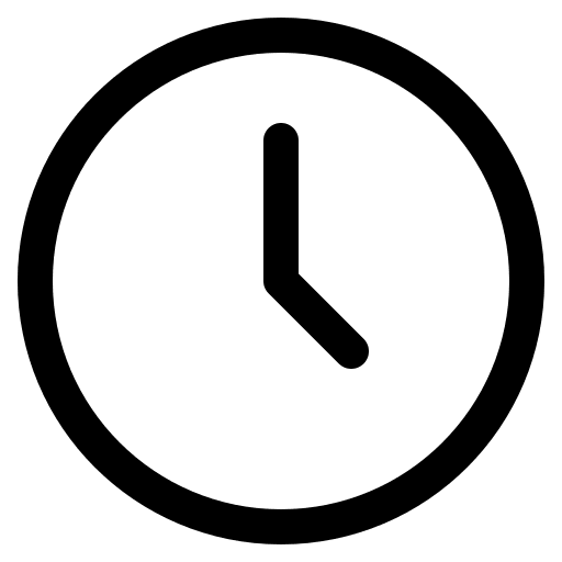 Clock (Bytesize Icons) Free Open-Source SVG Icon (Bytesize Icons)