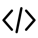 Code Snippet Free Open-Source SVG Icon