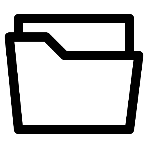 Open Folder (Bytesize) Free Open-Source SVG Icon (Bytesize Icons)