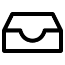 Inbox Folder Free Open-Source SVG Icon