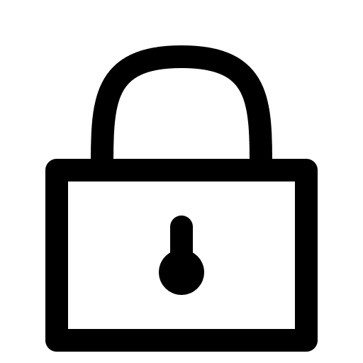 Lock Symbol Free Open-Source SVG Icon (Bytesize Icons)