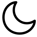 Moon Symbol Free Open-Source SVG Icon